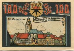 Corbach (heute: Korbach) - Sport-Verein 09 - 1.2.1922 - 30.9.1922 - 100 Pfennig