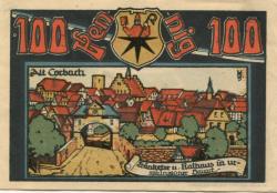 Corbach (heute: Korbach) - Sport-Verein 09 - 1.2.1922 - 30.9.1922 - 100 Pfennig