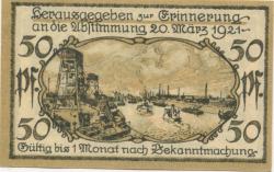 Cosel (heute: PL-Kedzierzyn-Kozle) - Stadt - 1.4.1921 - 50 Pfennig