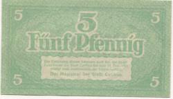 Cottbus - Stadt - 31.12.1921 - 5 Pfennig