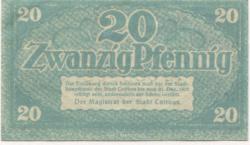 Cottbus - Stadt - 31.12.1921 - 20 Pfennig