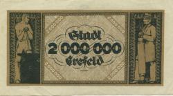 Crefeld (heute: Krefeld) - Stadt - 13.8.1923 - 2 Millionen Mark