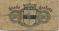Crefeld (heute: Krefeld) - Stadt - 19.4.1917 - 31.3.1920 - 50 Pfennig