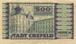Crefeld (heute: Krefeld) - Stadt - 14.9.1923 - 1.4.1924 - 500 Millionen Mark