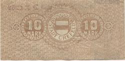 Crefeld (heute: Krefeld) - Stadt - 21.10.1918 - 10 Mark