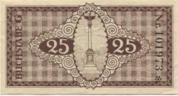 Crefeld (heute: Krefeld) - Stadt - 6.11.1919 - 31.3.1922 - 25 Pfennig