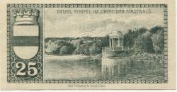 Crefeld (heute: Krefeld) - Stadt - 22.4.1920 - 31.3.1922 - 25 Pfennig
