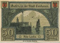 Cuxhaven - Stadt - Oktober 1919 - 31.12.1920 - 50 Pfennig 