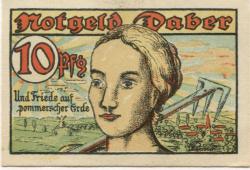 Daber (heute: PL-Dobra) - Stadt - 1.5.1921 - 10 Pfennig 