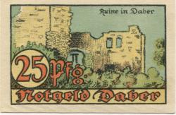 Daber (heute: PL-Dobra) - Stadt - 1.5.1921 - 25 Pfennig 