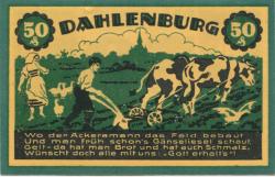 Dahlenburg - Gemeinde - 15.9.1921 - 50 Pfennig 