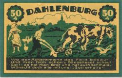 Dahlenburg - Gemeinde - 15.9.1921 - 50 Pfennig