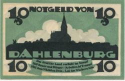 Dahlenburg - Spar- und Darlehenskasse EGmuH - 1.11.1920 - 1.9.1922 - 10 Pfennig 