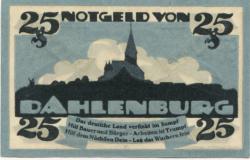 Dahlenburg - Spar- und Darlehenskasse EGmuH - 1.11.1920 - 1.9.1922 - 25 Pfennig 