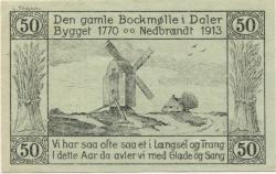 Dahler - (heute: DK-Daler) - Gemeinde - 10.4.1920 - 50 Pfennig 