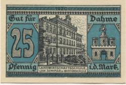 Dahme - Stadt - 1920 - 25 Pfennig 