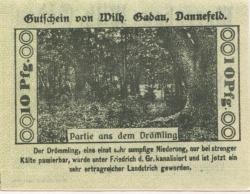 Dannefeld (heute: Gardelegen) - Gadau, Wilhelm, Warenhaus - 1.5.1921 - 10 Pfennig 