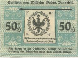 Dannefeld (heute: Gardelegen) - Gadau, Wilhelm, Warenhaus - 1.5.1921 - 50 Pfennig 