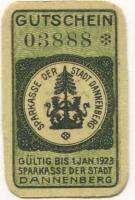 Dannenberg - Sparkasse der Stadt - - 1.1.1923 - 05 Pfennig 