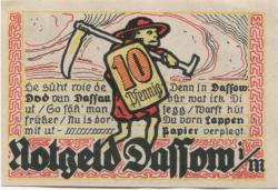 Dassow - Gemeinde - - 1.7.1922 - 10 Pfennig 