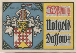 Dassow - Gemeinde - - 1.7.1922 - 50 Pfennig 