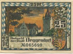 Deggendorf - Stadt - September 1920 - 25 Pfennig 