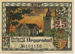 Deggendorf - Stadt - September 1920 - 25 Pfennig