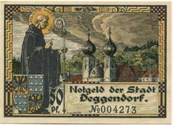 Deggendorf - Stadt - September 1920 - 50 Pfennig 