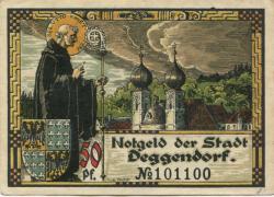 Deggendorf - Stadt - September 1920 - 50 Pfennig 
