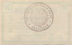 Delitzsch - Kreis - 9.3.1917 - 31.12.1918 - 50 Pfennig 