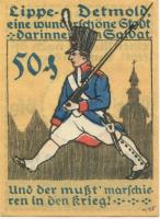Detmold - Stadt - August 1920 - 50 Pfennig