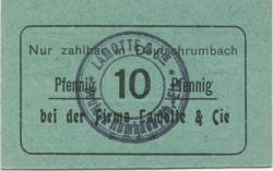 Deutsch-Rumbach (heute: F-Rombach-le-Franc) - Lamotte & Co GmbH - 1.12.1916 - 10 Pfennig