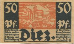 Diez - Stadt - November 1919 - 50 Pfennig