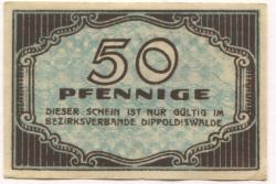 Dippoldiswalde - Amtshauptmannschaft - -- - 50 Pfennig
