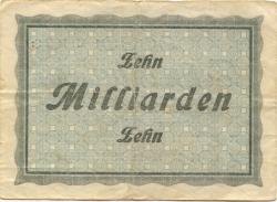 Dirlewang - Marktgemeinde - 10.10.1923 - 10 Milliarden Mark