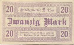 Dirschau (heute: PL-Tczew) - Stadt - 15.11.1918 - 20 Mark