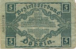 Döbeln - Amtshauptmannschaft - 8.11.1918 - 5 Mark
