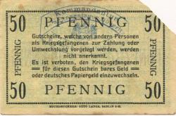 Döberitz (heute: Dallgow-Döberitz) - Gefangenenlager - -- - 50 Pfennig