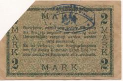 Döberitz (heute: Dallgow-Döberitz) - Gefangenenlager - -- - 2 Mark
