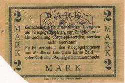 Döberitz (heute: Dallgow-Döberitz) - Gefangenenlager - -- - 2 Mark