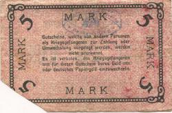 Döberitz (heute: Dallgow-Döberitz) - Gefangenenlager - -- - 5 Mark
