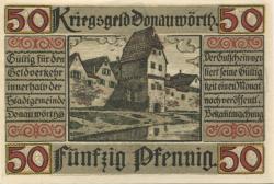 Donauwörth - Stadt - Oktober 1918 - 50 Pfennig