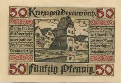 Donauwörth - Stadt - Oktober 1918 - 50 Pfennig