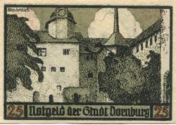 Dornburg - Stadt - 1.9.1921 - 25 Pfennig