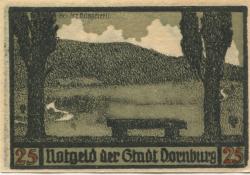 Dornburg - Stadt - 1.9.1921 - 25 Pfennig