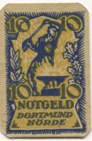 Dortmund und Hörde - Städte und Kreise - 1.7.1920 - 10 Pfennig