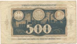 Dortmund und Hörde - Städte und Kreise - 20.9.1922 - 500 Mark