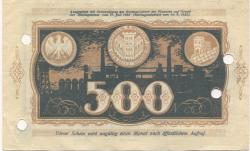 Dortmund und Hörde - Städte und Kreise - 20.9.1922 - 500 Mark