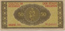 Dresden - Stadt - März 1917 - 31.12.1919 - 50 Pfennig 