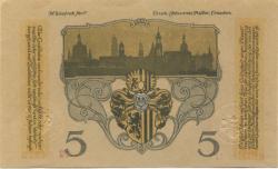 Dresden - Stadt - 1.11.1918 - 5 Mark 